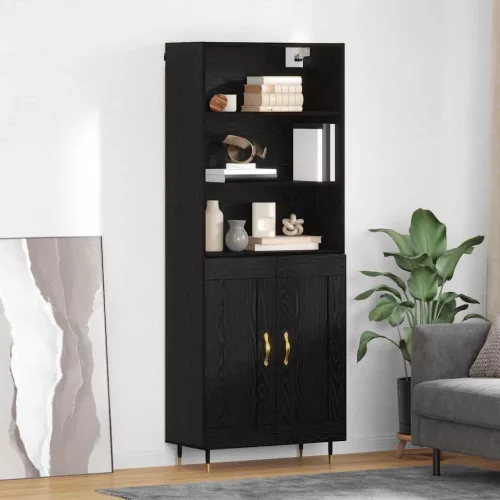  Magasfiú 2 pcs Musta tammi 69,5 x 34 x 180 cm Faanyag