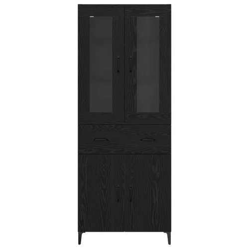  Magasfiú fiókkal Fekete tölgy 69,5 x 34 x 180 cm Faanyag