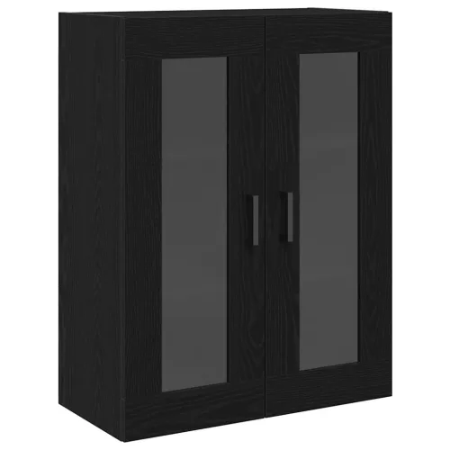  Magasfiú fiókkal 2 pcs Fekete tölgy 69,5 x 34 x 180 cm Faanyag