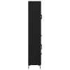  Magasfiú fiókkal 2 pcs Fekete tölgy 69,5 x 34 x 180 cm Faanyag
