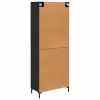  Magasfiú fiókkal 2 pcs Fekete tölgy 69,5 x 34 x 180 cm Faanyag
