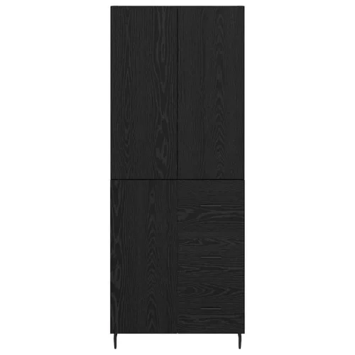  Magasfiú fiókkal 2 pcs Musta tammi 69,5 x 34 x 180 cm Faanyag