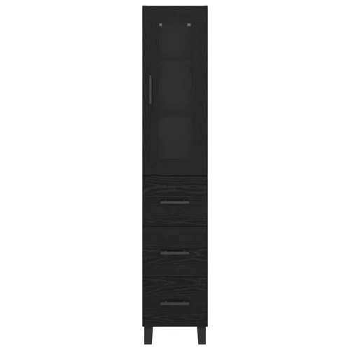  Magasfiú fiókkal Fekete tölgy 69,5 x 34 x 180 cm Faanyag