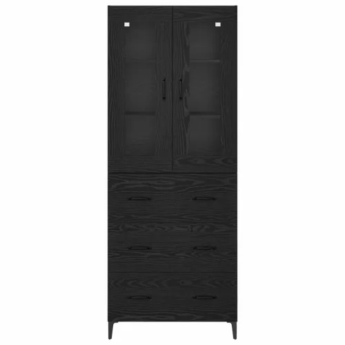  Magasfiú fiókkal Fekete tölgy 69,5 x 34 x 180 cm Faanyag