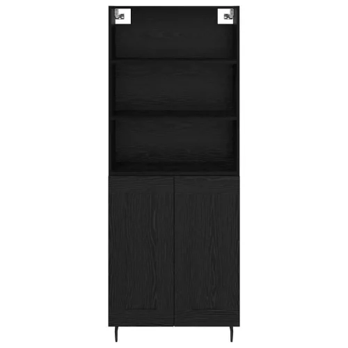  Magasfiú 2 pcs Fekete tölgy 69,5 x 34 x 180 cm Faanyag