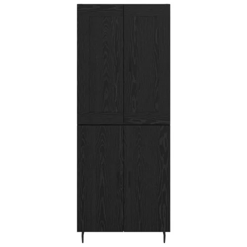  Magasfiú 2 pcs Fekete tölgy Műanyag Fa és Üveg