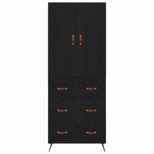  Magasfiú fiókkal Fekete tölgy 69,5 x 34 x 180 cm Faanyag