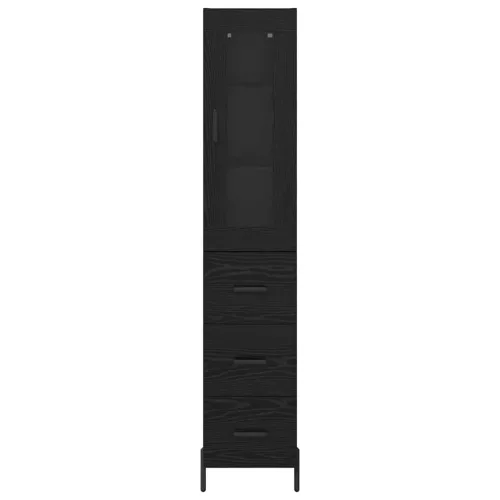  Magasfiú fiókkal Fekete tölgy 34,5 x 34 x 180 cm Faanyag