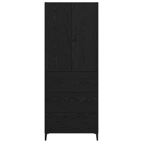  Magasfiú fiókkal Fekete tölgy 69,5 x 34 x 180 cm Faanyag