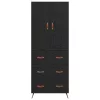 Magasfiú fiókkal Fekete tölgy 69,5 x 34 x 180 cm Faanyag