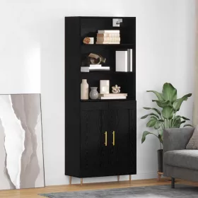  Magasfiú fiókkal Fekete tölgy 69,5 x 34 x 180 cm Faanyag