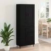  Magasfiú fiókkal 2 pcs Fekete tölgy 69,5 x 34 x 180 cm Faanyag