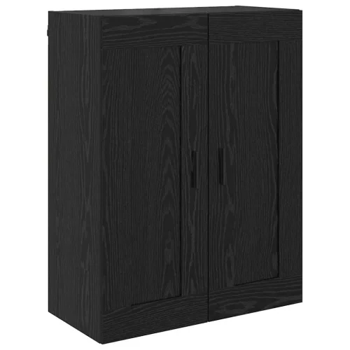  Magasfiú fiókkal 2 pcs Fekete tölgy 69,5 x 34 x 180 cm Faanyag