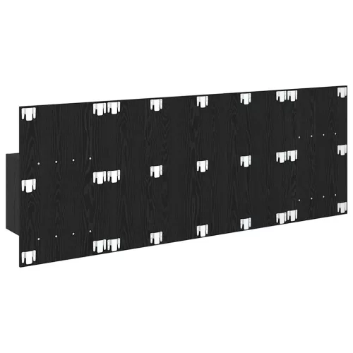  Fejtámla Szekrénnyel fiókkal 3 pcs Fekete tölgy Faanyag