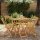  Összecsukható Kerti Székek 6 pcs Természetes 40 x 53 x 80 cm