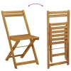  Összecsukható Kerti Székek 6 pcs Természetes 40 x 53 x 80 cm
