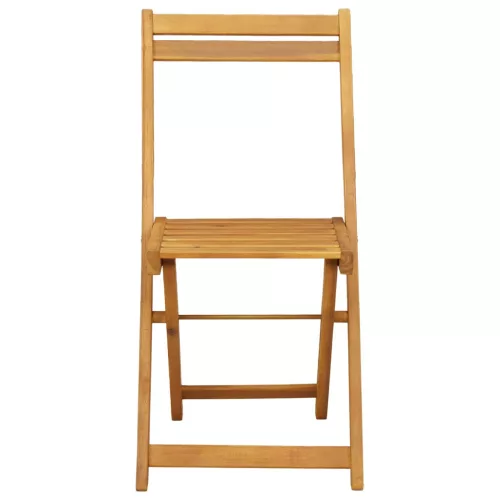  Kültéri bistro székek 8 pcs Természetes 40 x 53 x 80 cm