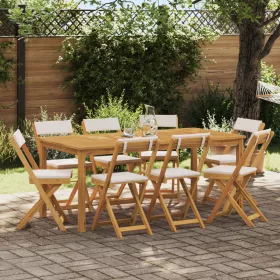  Kültéri bistro székek 8 pcs Krémfehér 40 x 53 x 80 cm