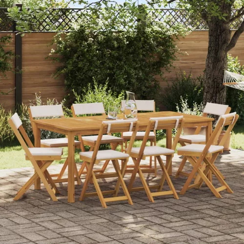  Kültéri bistro székek 8 pcs Krémfehér 40 x 53 x 80 cm