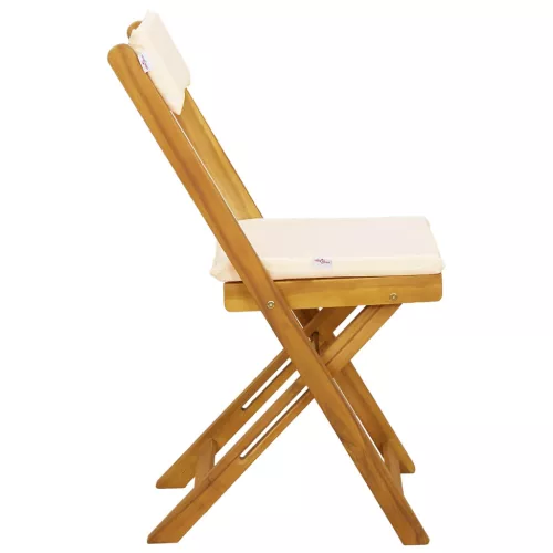  Kültéri bistro székek 8 pcs Krémfehér 40 x 53 x 80 cm