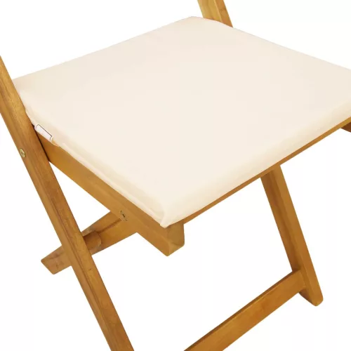  Kültéri bistro székek 8 pcs Krémfehér 40 x 53 x 80 cm