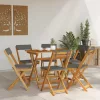  Kültéri bistro székek 6 pcs Sötétszürke 40 x 53 x 80 cm