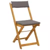  Kültéri bistro székek 6 pcs Sötétszürke 40 x 53 x 80 cm
