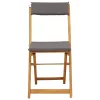  Kültéri bistro székek 6 pcs Sötétszürke 40 x 53 x 80 cm