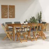  Kültéri bistro székek 8 pcs Sötétszürke 40 x 53 x 80 cm