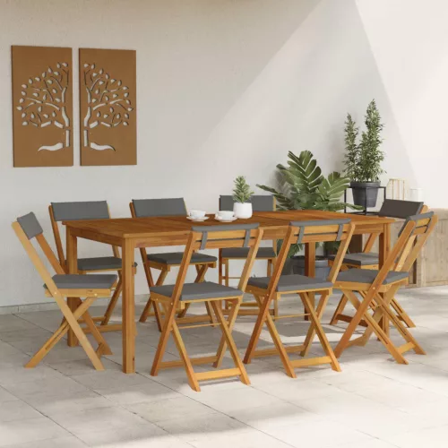  Kültéri bistro székek 8 pcs Sötétszürke 40 x 53 x 80 cm