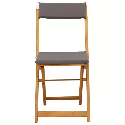  Kültéri bistro székek 8 pcs Sötétszürke 40 x 53 x 80 cm