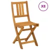  Kültéri bistro székek 8 pcs Természetes 40 x 42 x 85 cm