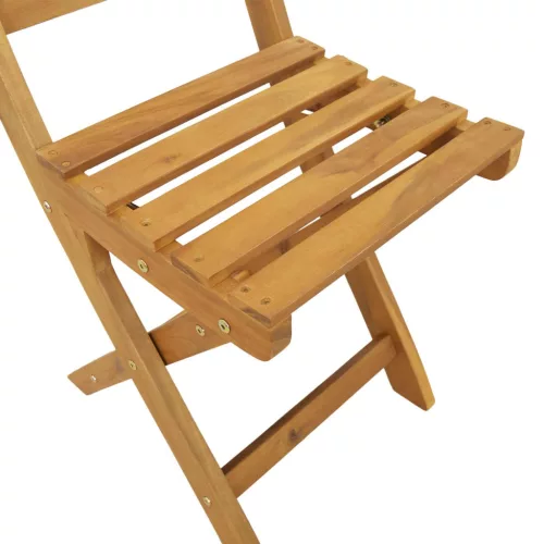  Kültéri bistro székek 8 pcs Természetes 40 x 42 x 85 cm