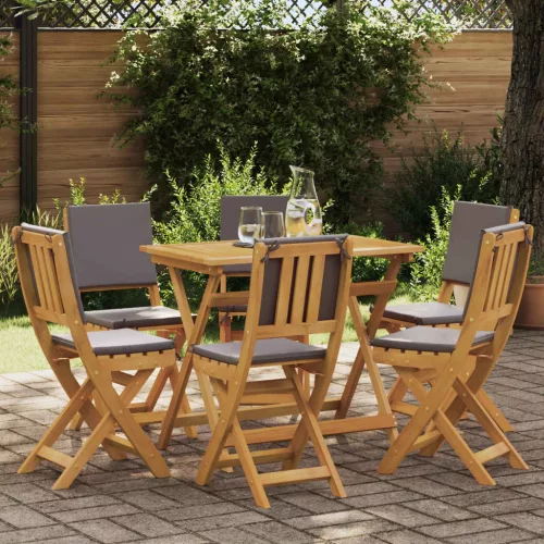  Kültéri bistro székek 6 pcs Sötétszürke 38 x 46 x 85 cm
