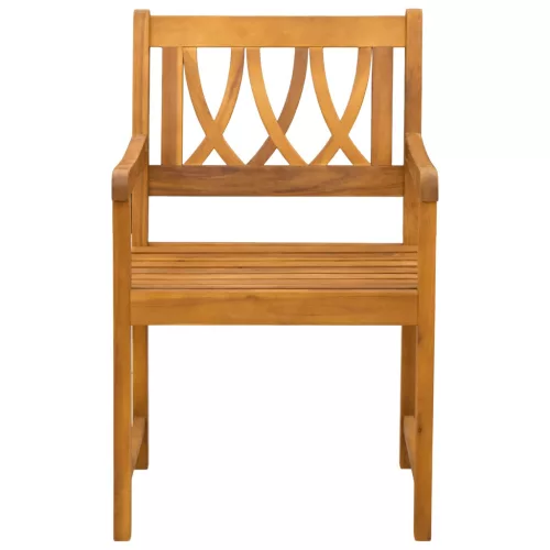  Kerti pad 4 pcs Természetes 56 x 55,5 x 90 cm Tömör Akácfa