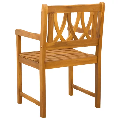  Kerti pad 4 pcs Természetes 56 x 55,5 x 90 cm Tömör Akácfa