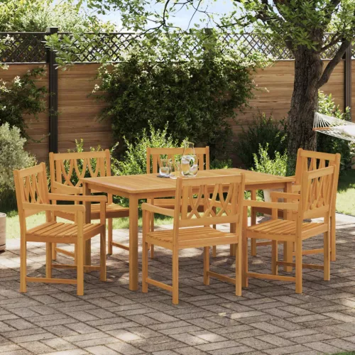  Kerti pad 6 pcs Természetes 56 x 55,5 x 90 cm Tömör Akácfa