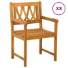  Kerti pad 8 pcs Természetes 56 x 55,5 x 90 cm Tömör Akácfa