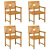  Kerti pad 4 pcs Természetes 56 x 55,5 x 90 cm Tömör Akácfa