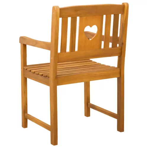  Kerti pad 4 pcs Természetes 56 x 55,5 x 90 cm Tömör Akácfa