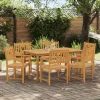  Kerti pad 6 pcs Természetes 56 x 55,5 x 90 cm Tömör Akácfa