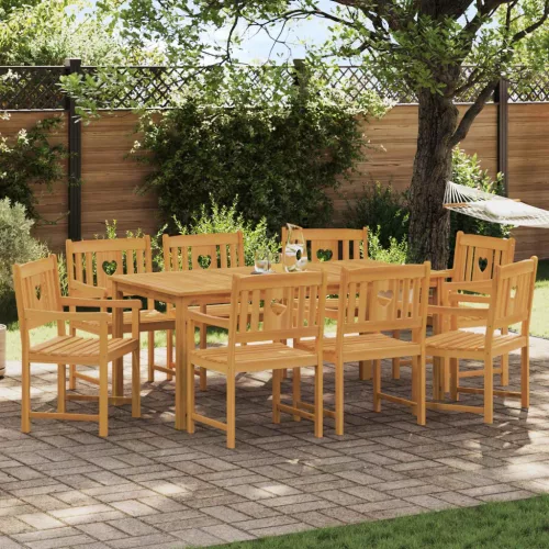  Kerti pad 8 pcs Természetes 56 x 55,5 x 90 cm Tömör Akácfa