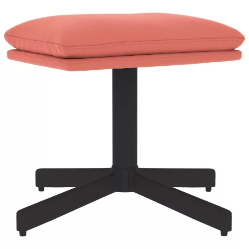  rózsaszín bársony lábzsámoly 60x60x36 cm