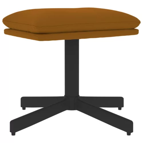  barna bársony lábzsámoly 60x60x36 cm