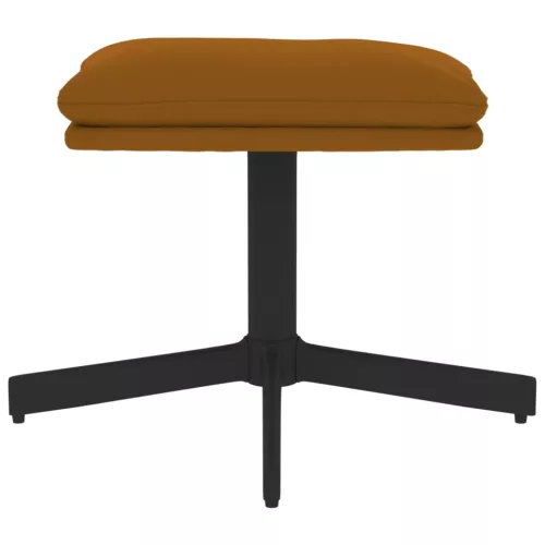  barna bársony lábzsámoly 60x60x36 cm