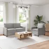  Kanapé Szett 2 pcs Világosszürke Bársony