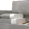  Kanapé Szett 2 pcs Világosszürke Bársony