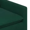  Kanapé Szett 2 pcs Sötétzöld Bársony