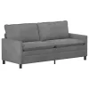  Kanapé Szett 2 pcs Sötétszürke Bársony