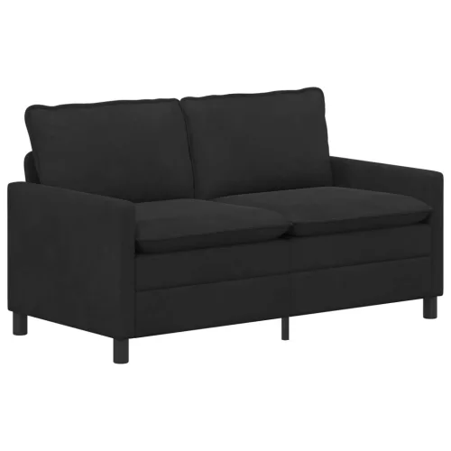  Kanapé Szett 2 pcs Fekete Bársony